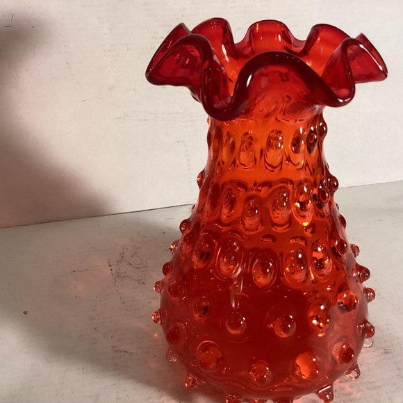 Mid century Empoli Italian spike hobnail vase - Picture 2 of 7
